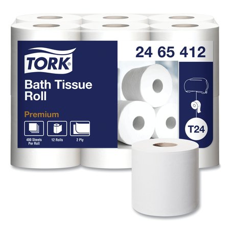 TORK Tork Premium Poly-Pack Bath Tissue, Septic Safe, 2-Ply, White, 4.1-Inch X 4-Inch, 400 Sheets 2465412